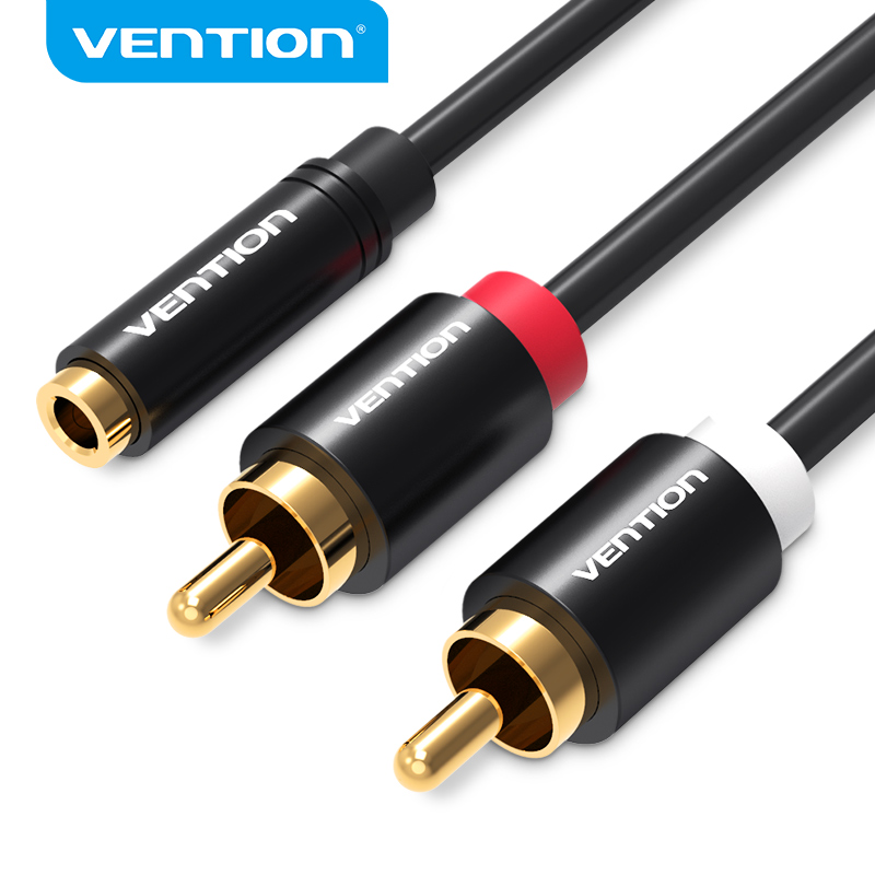 Home Cinema Beamer - Vention Jack 3.5mm Female to 2RCA