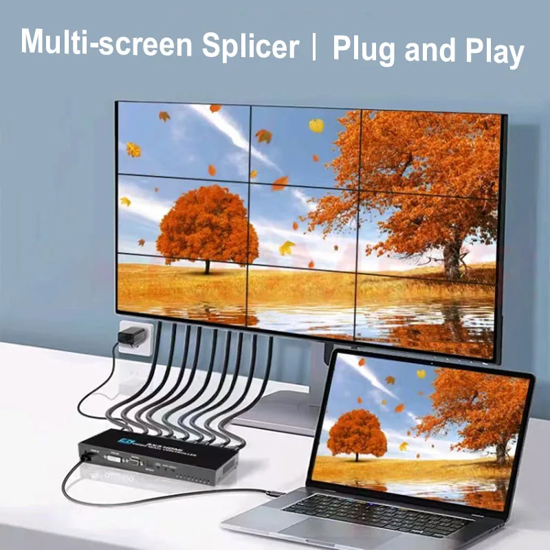 4K 3x3 3 6 9 Screen Video Wall - Home Cinema Video Processor ulasan dan harga