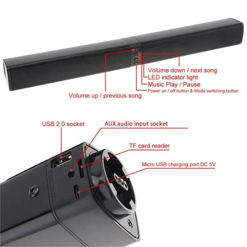 Powerful Soundbar Sound Radio  - Home Cinema Audio System ulasan dan harga