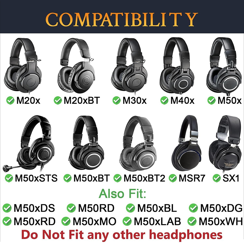 Replacement Ear Pads for Audio - Audio Technica Headphone Ath-M20X ulasan dan harga