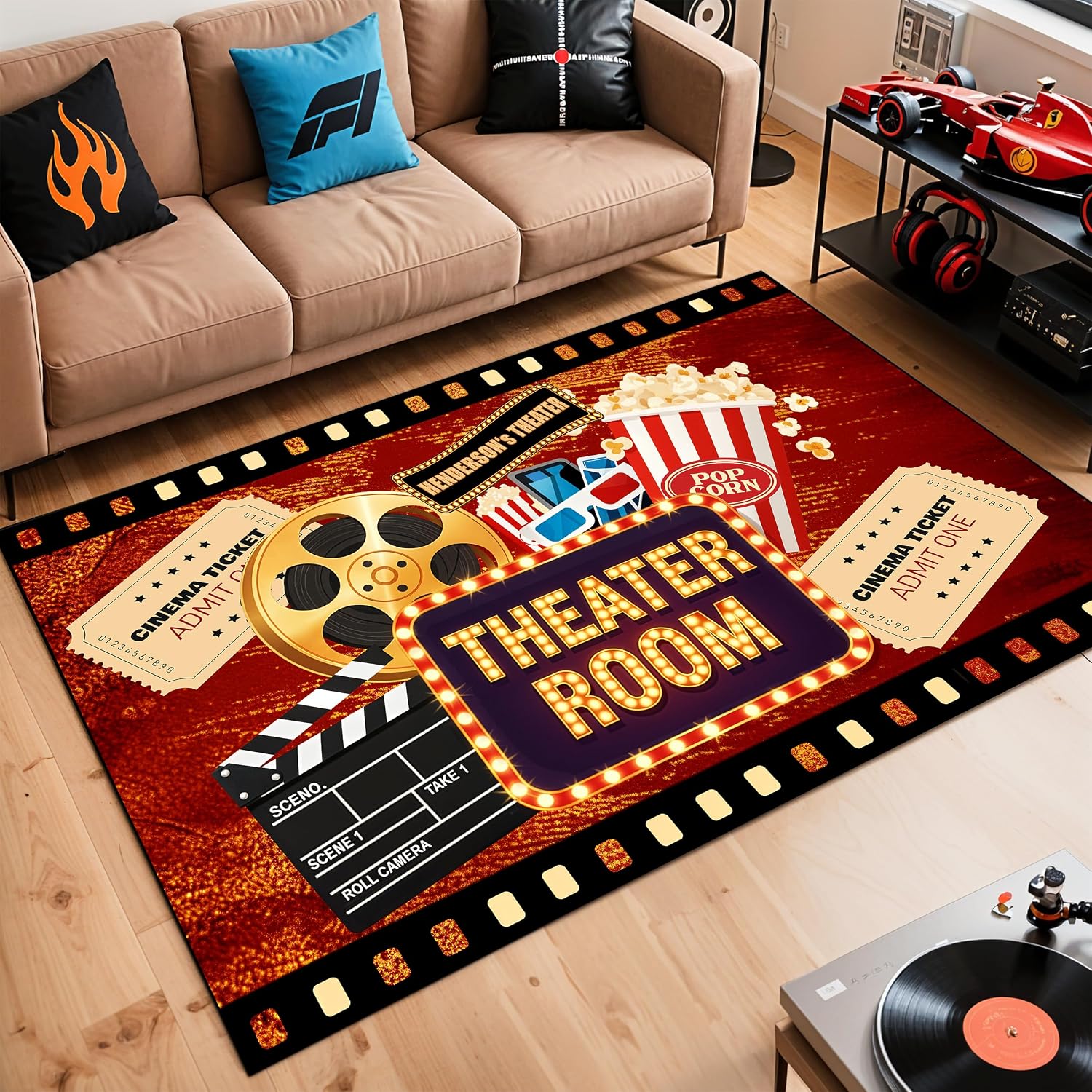 Engraved Name Cinema Carpet, S - Home Cinema Experience ulasan dan harga