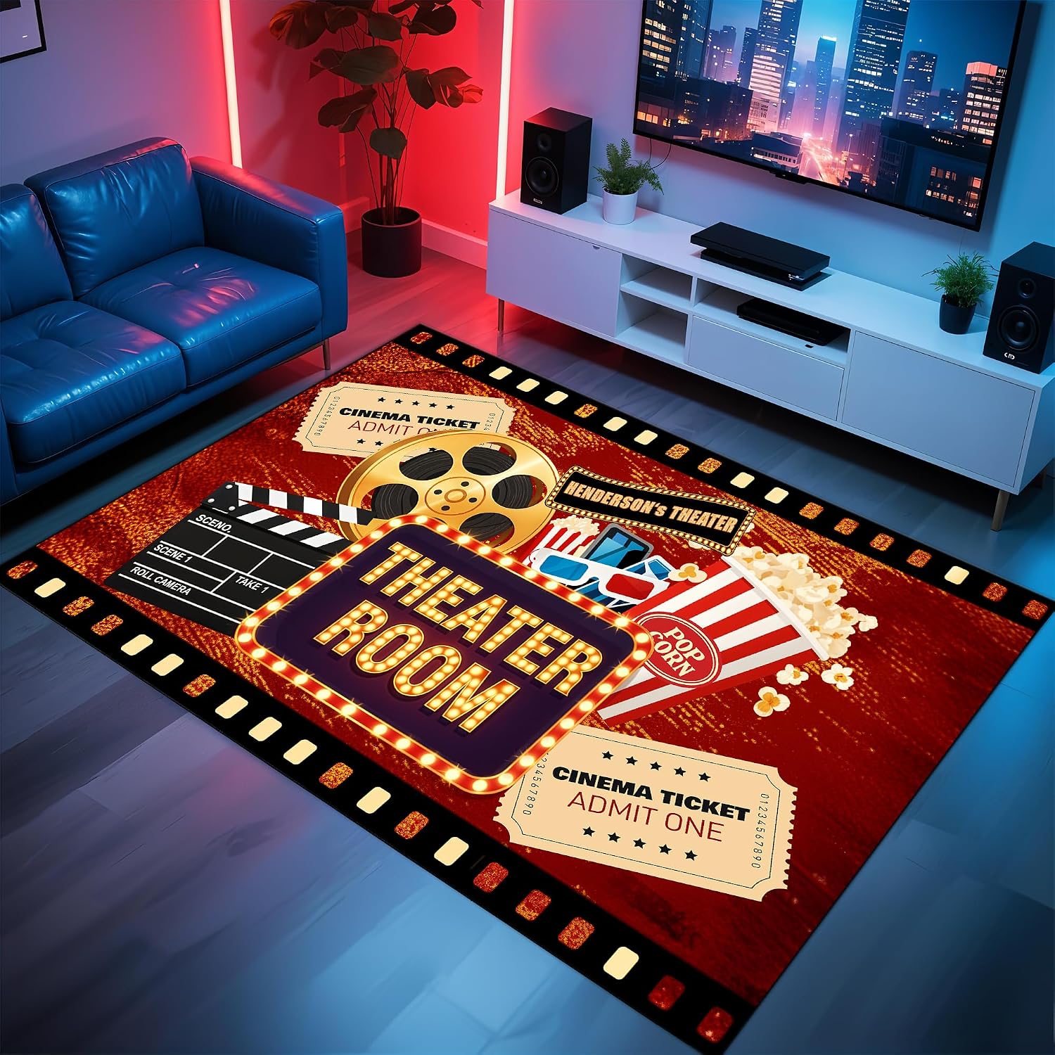 Engraved Name Cinema Carpet, S - Home Cinema Experience ulasan dan harga