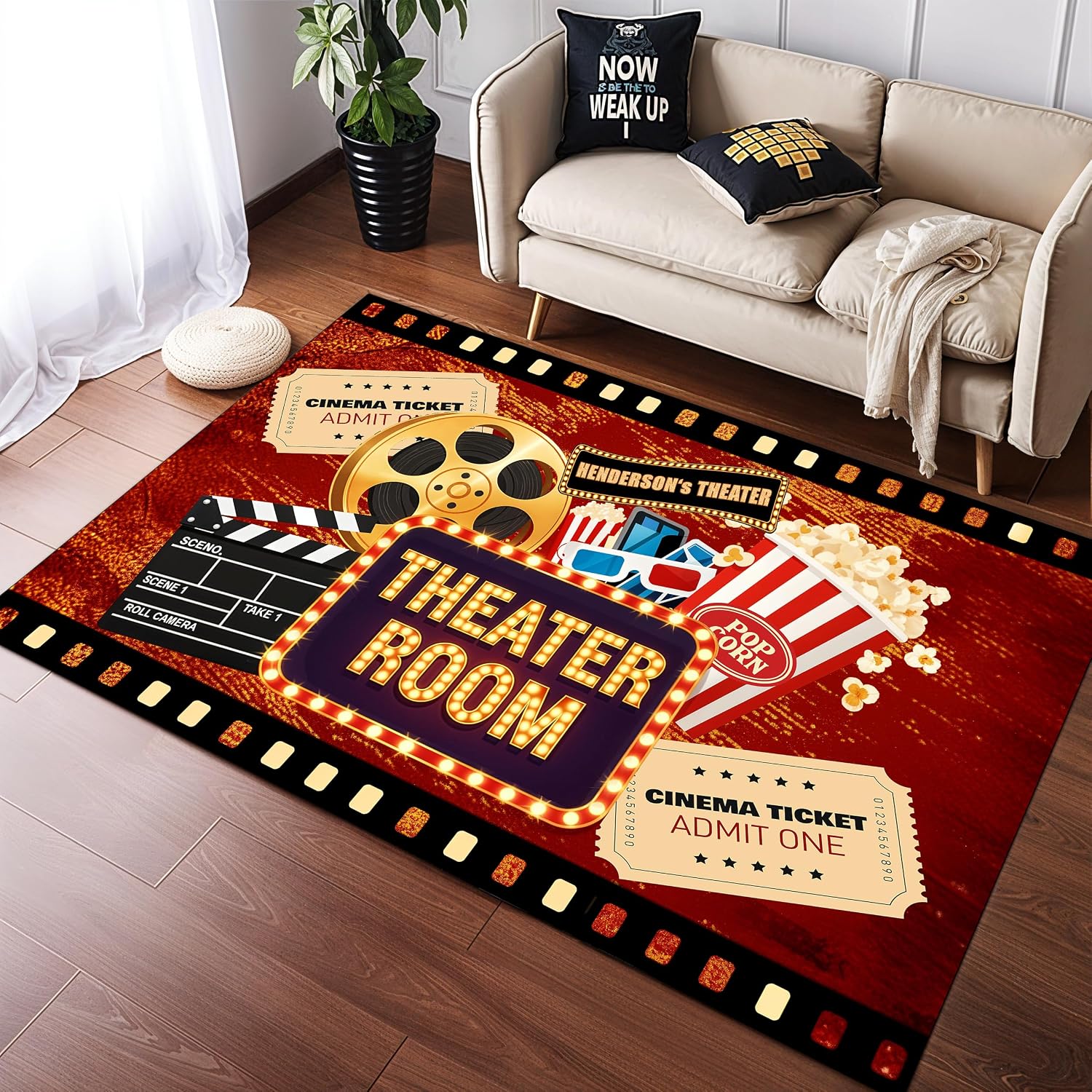 Engraved Name Cinema Carpet, S - Home Cinema Experience ulasan dan harga