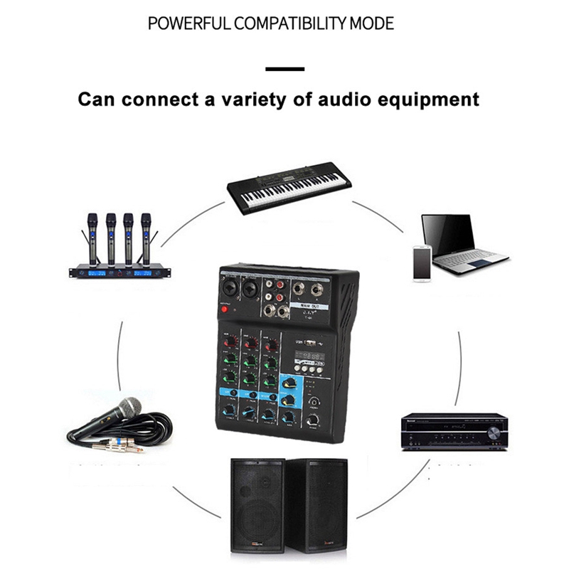 4 - Way Mixer Audio Profession - Home Cinema Video Processor ulasan dan harga