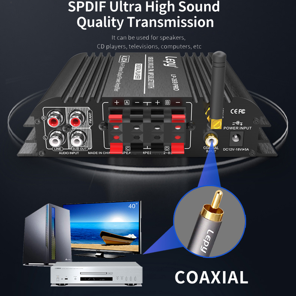 LEPY LP-269PRO 4.1 Channel Amp - Home Cinema Audio System ulasan dan harga