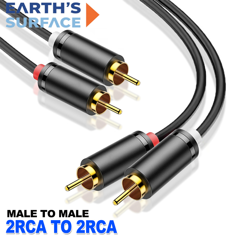 Dual RCA Cable HIFI Stereo 2 R - Home Cinema Beamer ulasan dan harga