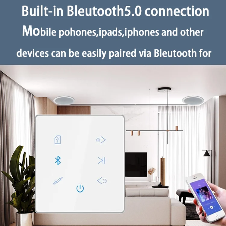 Bluetooth Wall Amplifier Home  - Home Cinema Audio System ulasan dan harga