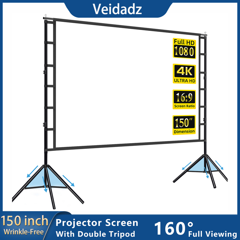 VEIDADZ Projector Screen With  - Home Cinema Rack ulasan dan harga