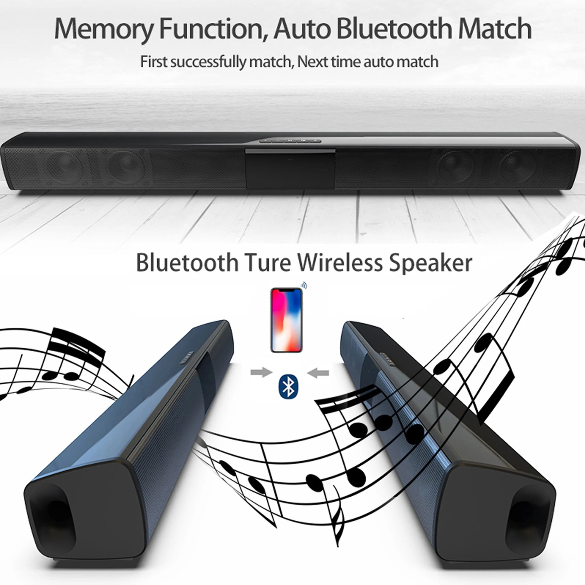 40W High Power Soundbar for TV - Home Cinema Audio System ulasan dan harga