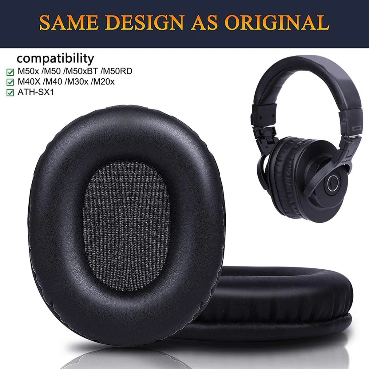 M50X Replacement Earpads Compa - Audio Technica Headphone Ath-M20X ulasan dan harga