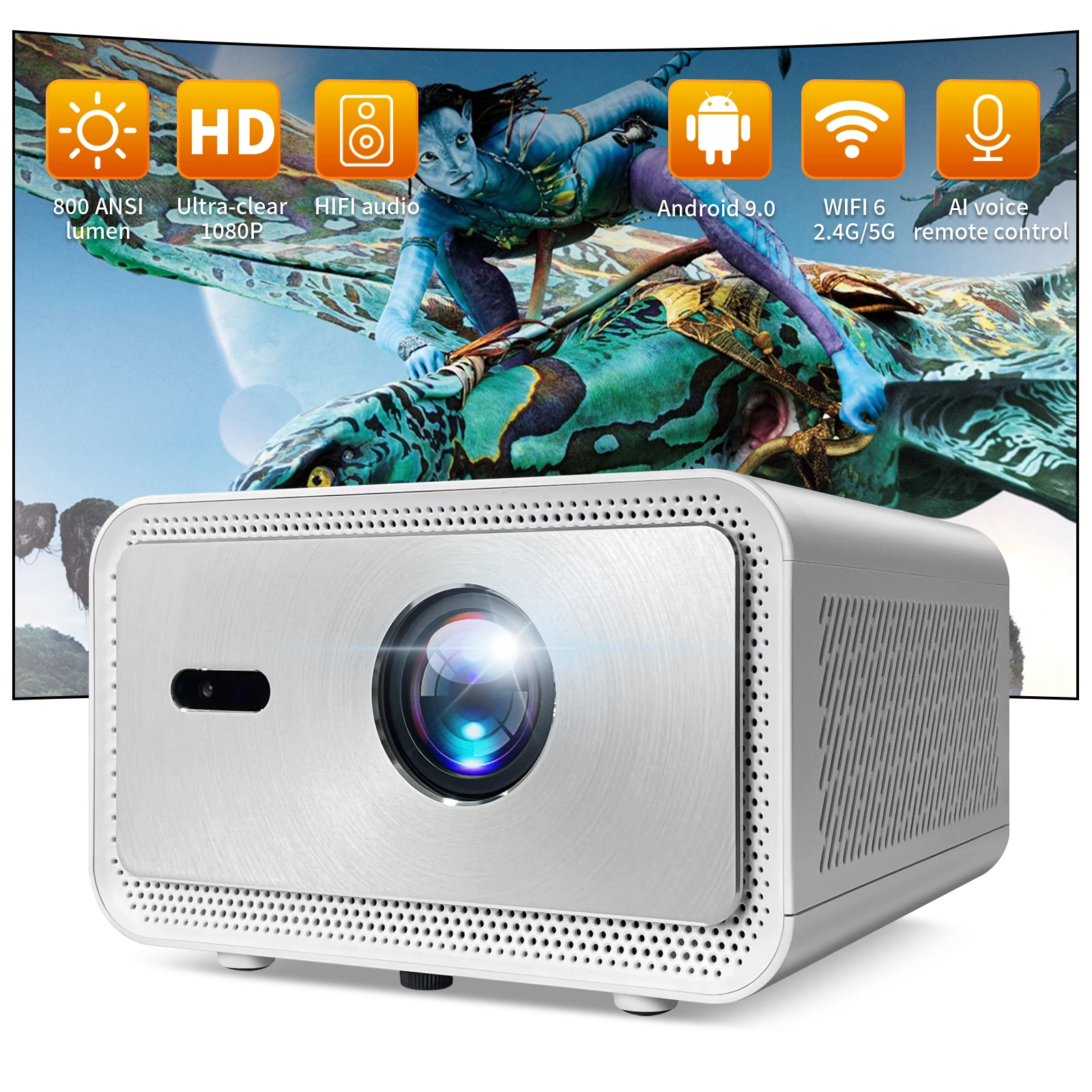 2025 4K Ultra HD Projector wit - Home Cinema Experience ulasan dan harga
