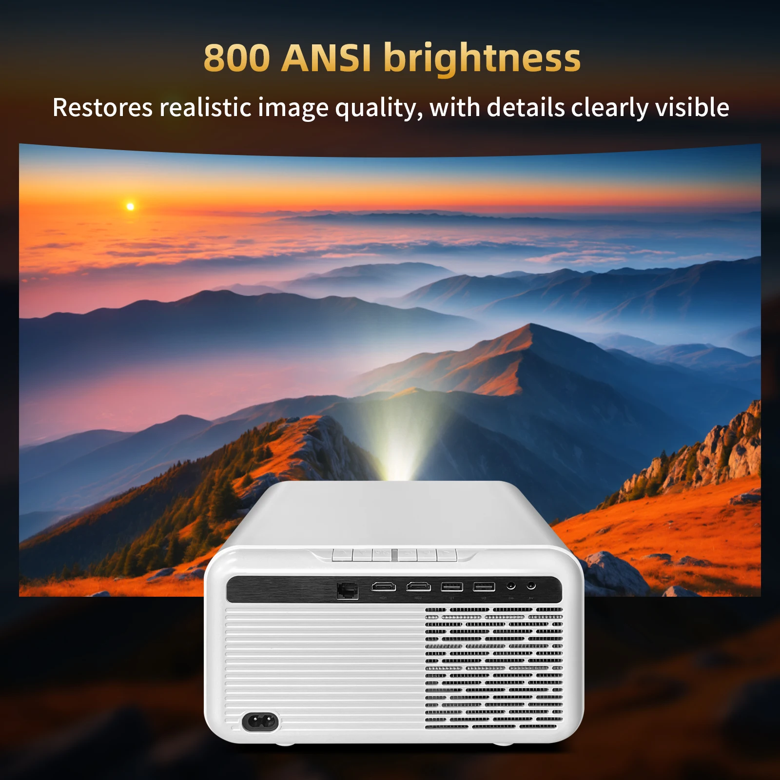 2025 4K Ultra HD Projector wit - Home Cinema Experience ulasan dan harga