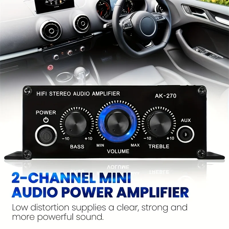 AK-270 400W Mini Power Amplifi - Home Cinema Audio System ulasan dan harga